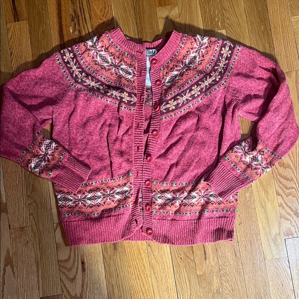 Stylish Fair Isle Cardigan Sweater